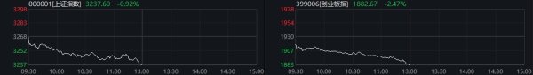 信悦网配资 创指半日跌2.47% 贵金属、旅游酒店股逆势走强